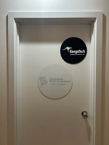 The Saunders Physiotherapy consulting room door inside the Arruda Clinic, Edwardstown